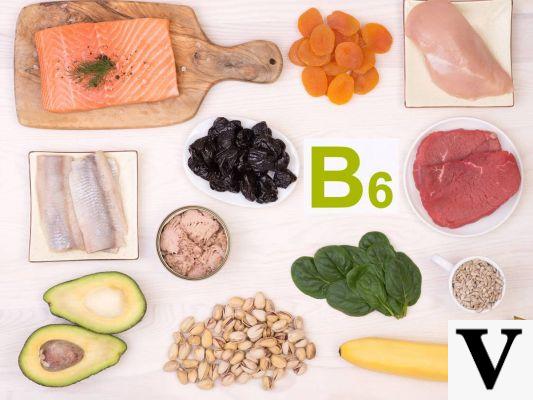 Vitamin B6 content of foods