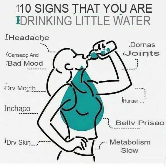 10 signs you don't drink enough