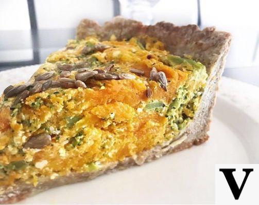 Receitas vegetarianas de outono: torta de ricota e brócolis ao molho de abóbora