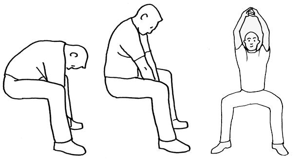 Exercícios para as costas: ginástica no consultório