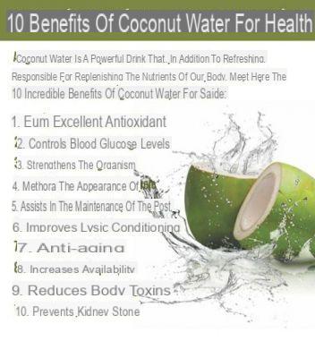 Coconut water, properties and benefits
