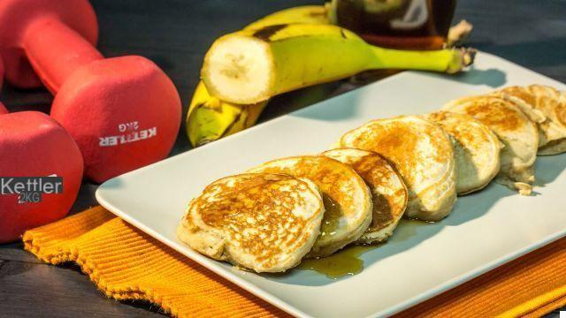 Pancakes protéinés pour un petit-déjeuner riche en protéines