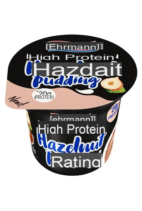 Hazelnut protein pudding