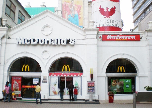 McDonald's, el primer restaurante vegetariano de comida rápida de la India