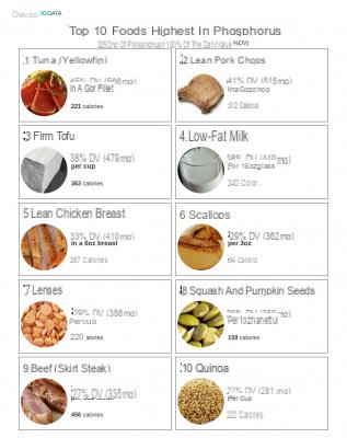Foods that contain phosphorus