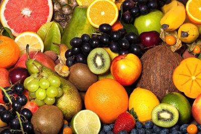 Peponidos compuestos, manzanas y frutas