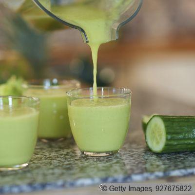 Cucumber juices rich in vitamins and minerals