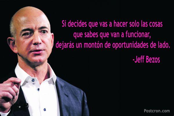 Jeff Bezos: patrimonio neto, vida, frases y consejos