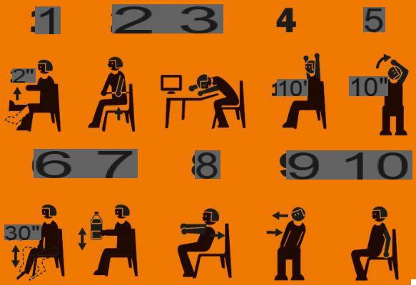 10 exercícios para fazer sentado