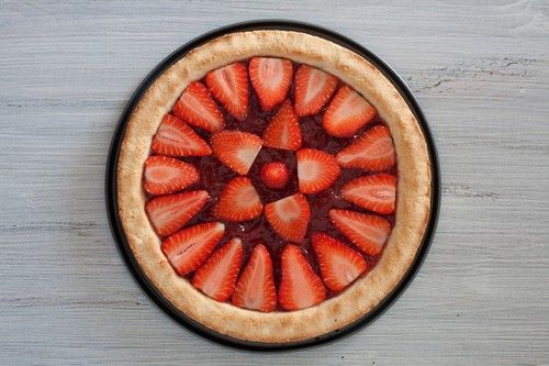 Tarte aux fraises maison (recette vegan à la farine d'amandes)