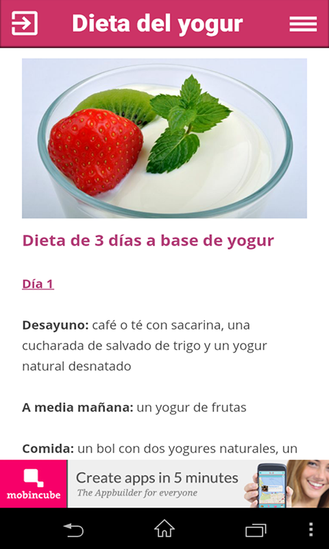 Régime yaourt