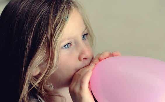 Balloon technique to make children relax