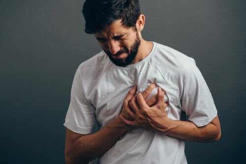 Pain in the chest due to anxiety